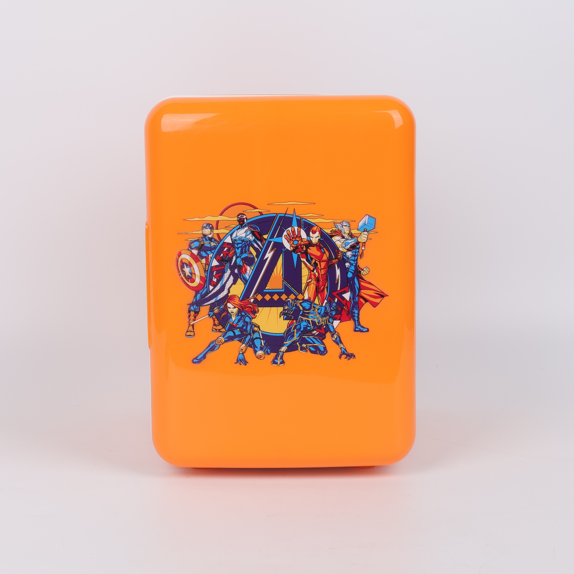 Marvel Avengers 4L 6-Can Mini Fridge, Orange